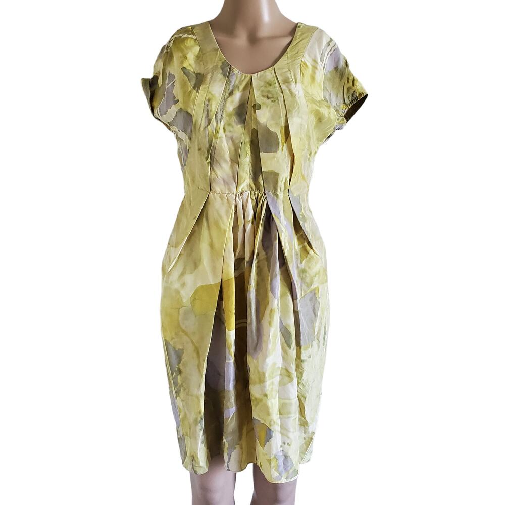 Doo.Ri Vintage Yellow Silk Dress (2)